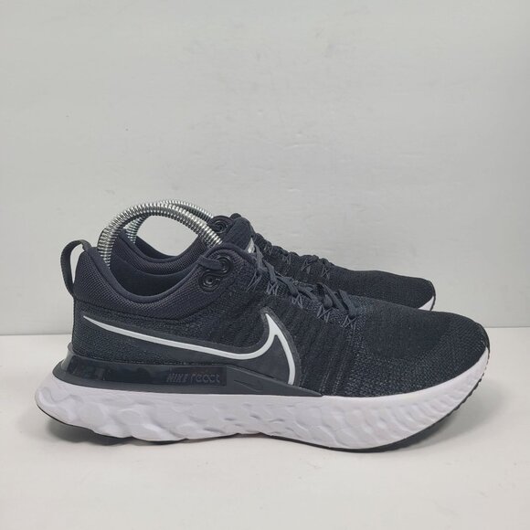 Nike React Infinity Flyknit Women's Black Running Shoes CT2423-002 US Size 9.5 - Picture 1 of 8